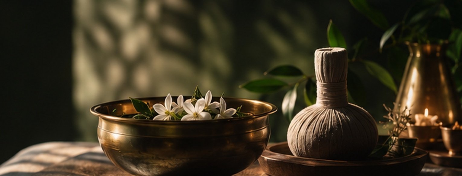 Conceptual wellness ritual detail